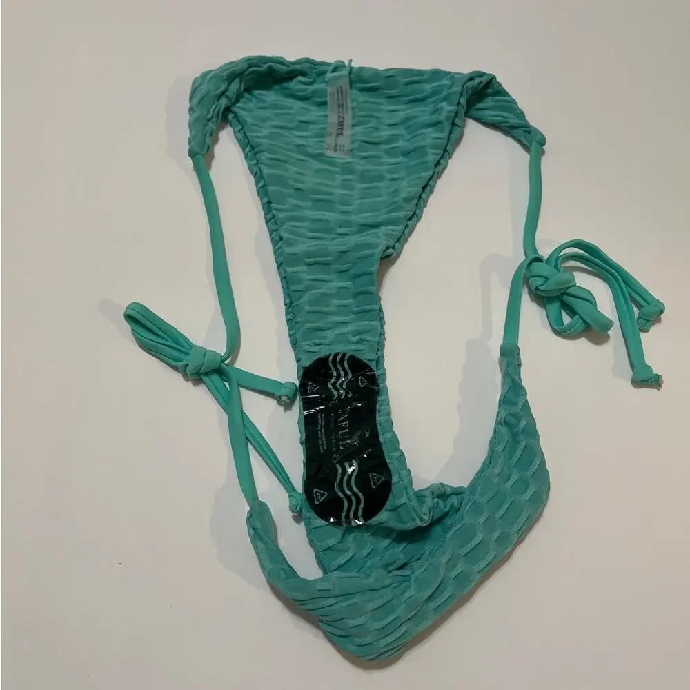 ZAFUL Cutout Bikini Set with Adjustable Straps Honeycomb Green NWT Size 4 - Picture 10 of 12